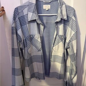 Women's Blue Plaid flannel